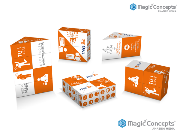 kostka reklamowa crystal ING